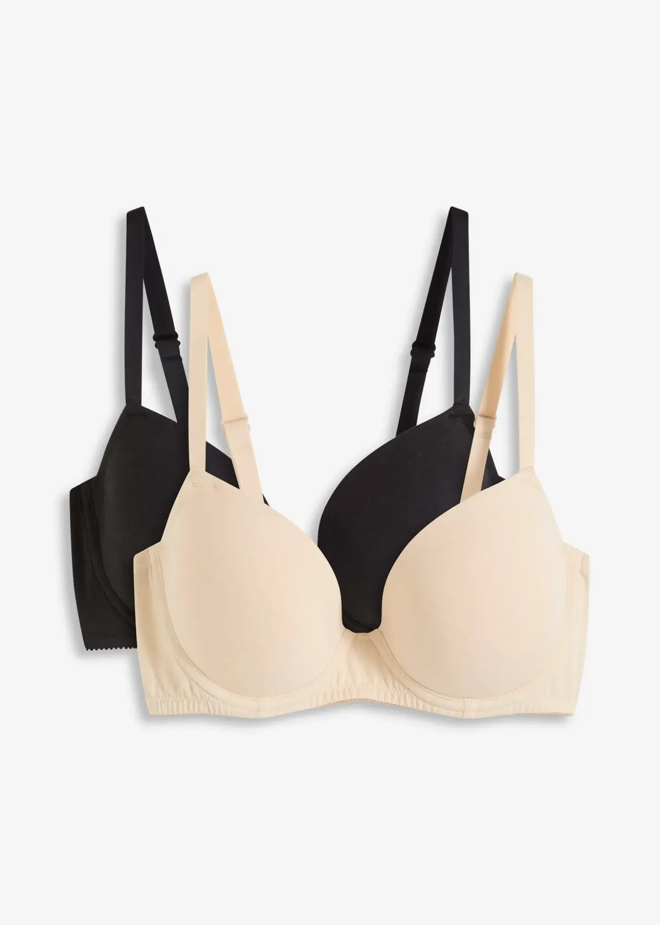 Lot de 2 soutiens-gorge coton à coques et armatures