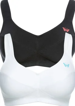 Lot de 2 soutiens-gorge coton sans armatures