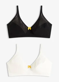 Lot de 2 soutiens-gorge coton sans armatures