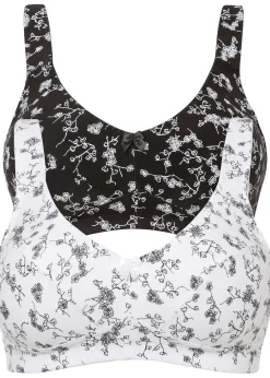 Lot de 2 soutiens-gorge coton sans armatures