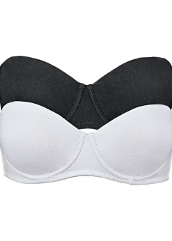 Lot de 2 soutiens-gorge coton multi-positions à armatures