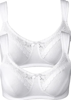 Lot de 2 soutiens-gorge coton sans armatures