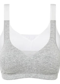 Lot de 2 soutiens-gorge coton moulés sans armatures