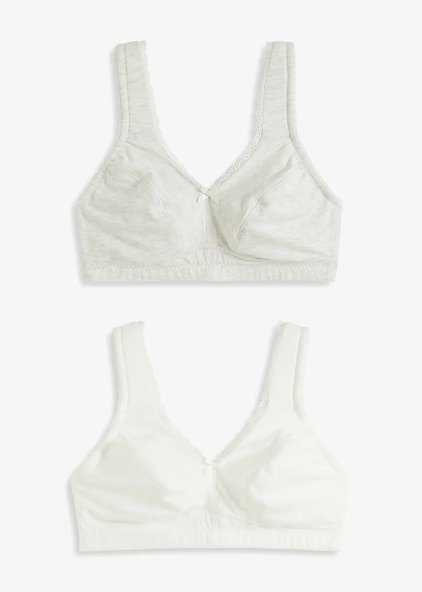 Lot de 2 soutiens-gorge coton minimiseurs sans armatures