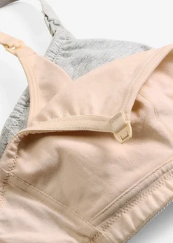 Lot de 2 soutiens-gorge d’allaitement coton sans armatures