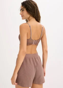 Lot de 2 soutiens-gorge d’allaitement sans armatures avec dentelle et coton