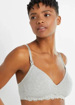 Lot de 2 soutiens-gorge d'allaitement sans armatures avec coton