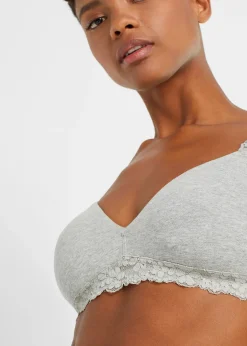 Lot de 2 soutiens-gorge d'allaitement sans armatures avec coton