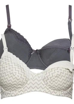 Lot de 2 soutiens-gorge d'allaitement à armatures