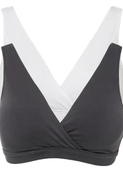 Lot de 2 soutiens-gorge d’allaitement coton sans armatures