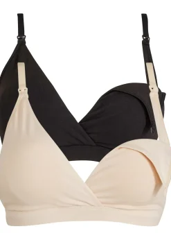 Lot de 2 soutiens-gorge d’allaitement coton sans armatures