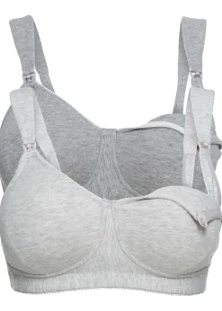 Lot de 2 soutiens-gorge d’allaitement coton sans armatures