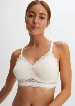 Lot de 2 soutiens-gorge d'allaitement sans armatures avec coton