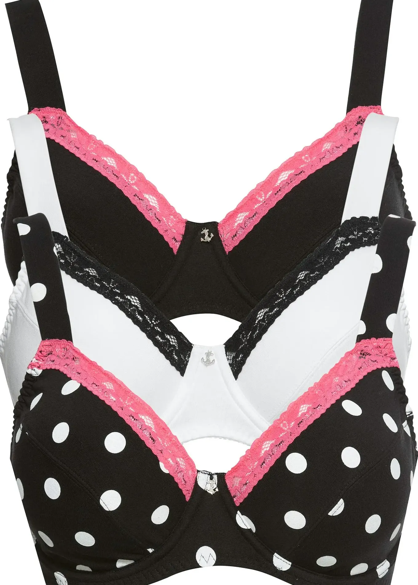 Lot de 3 soutiens-gorge en coton