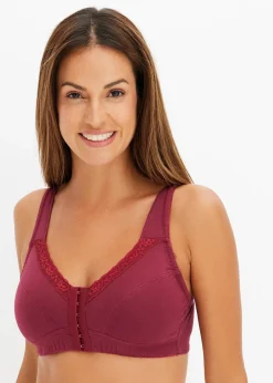 Lot de 2 soutiens-gorge fermeture devant sans armatures avec coton