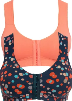 Lot de 2 soutiens-gorge fermeture devant sans armatures avec coton