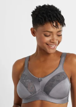 Lot de 2 soutiens-gorge grand maintien sans armatures, bretelles rembourrées