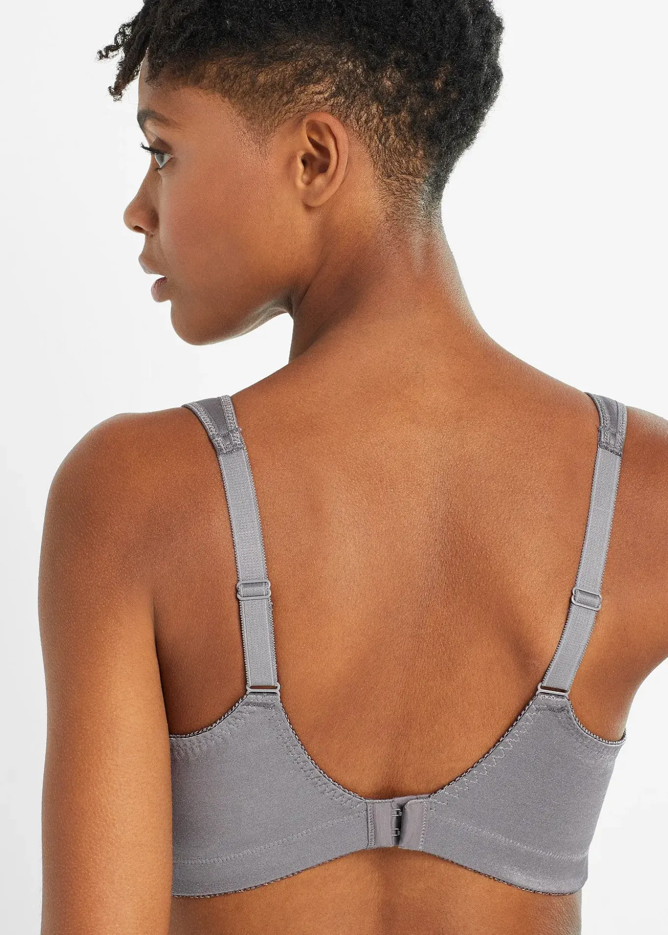 Lot de 2 soutiens-gorge grand maintien sans armatures, bretelles rembourrées