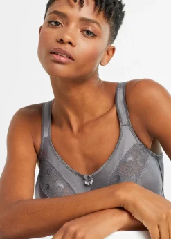 Lot de 2 soutiens-gorge grand maintien sans armatures, bretelles rembourrées