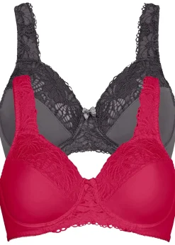 Lot de 2 soutiens-gorge minimiseurs à bretelles rembourrées