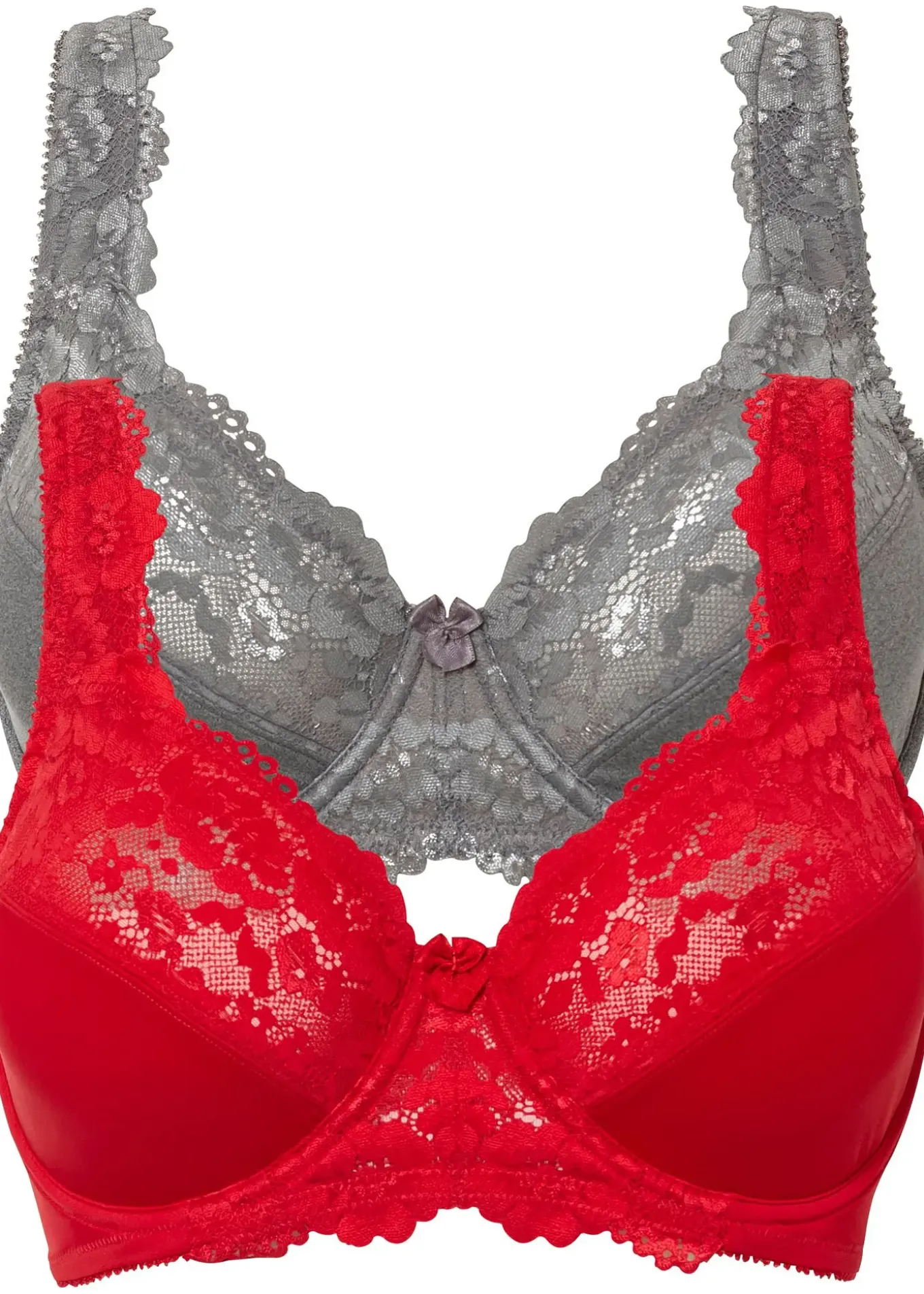 Lot de 2 soutiens-gorge minimiseurs à bretelles rembourrées