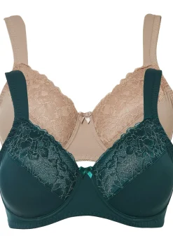 Lot de 2 soutiens-gorge minimiseurs à bretelles rembourrées