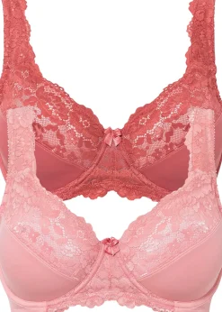 Lot de 2 soutiens-gorge minimiseurs à bretelles rembourrées