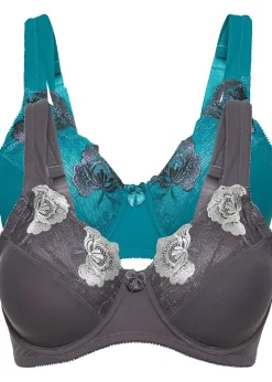 Lot de 2 soutiens-gorge minimiseurs à bretelles rembourrées