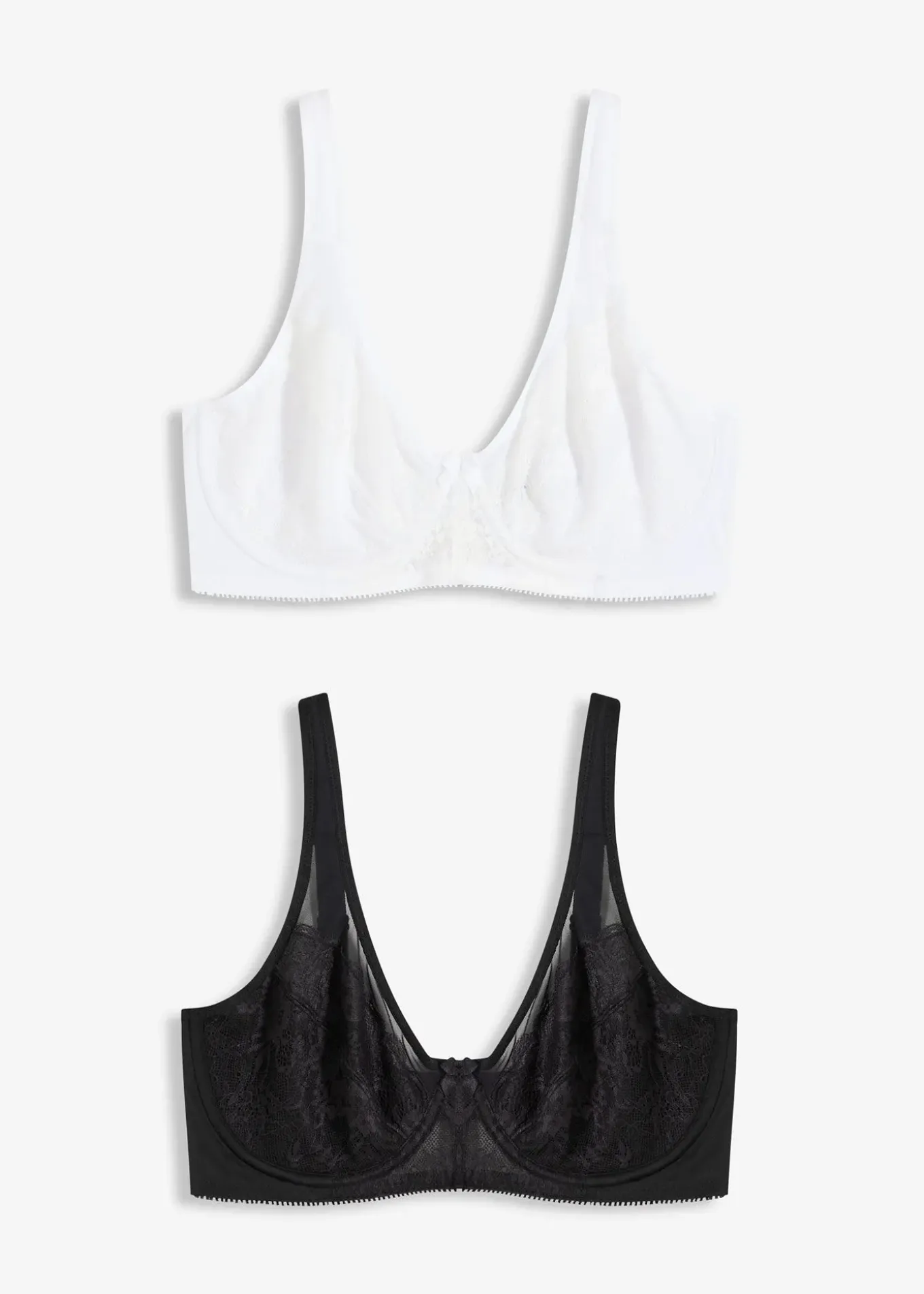 Lot de 2 soutiens-gorge minimiseurs à bretelles rembourrées