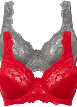 Lot de 2 soutiens-gorge minimiseurs à bretelles rembourrées