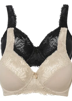 Lot de 2 soutiens-gorge minimiseurs à bretelles rembourrées