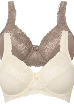 Lot de 2 soutiens-gorge minimiseurs à bretelles rembourrées