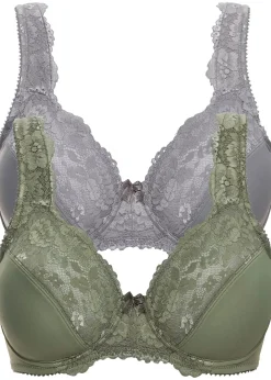 Lot de 2 soutiens-gorge minimiseurs à bretelles rembourrées