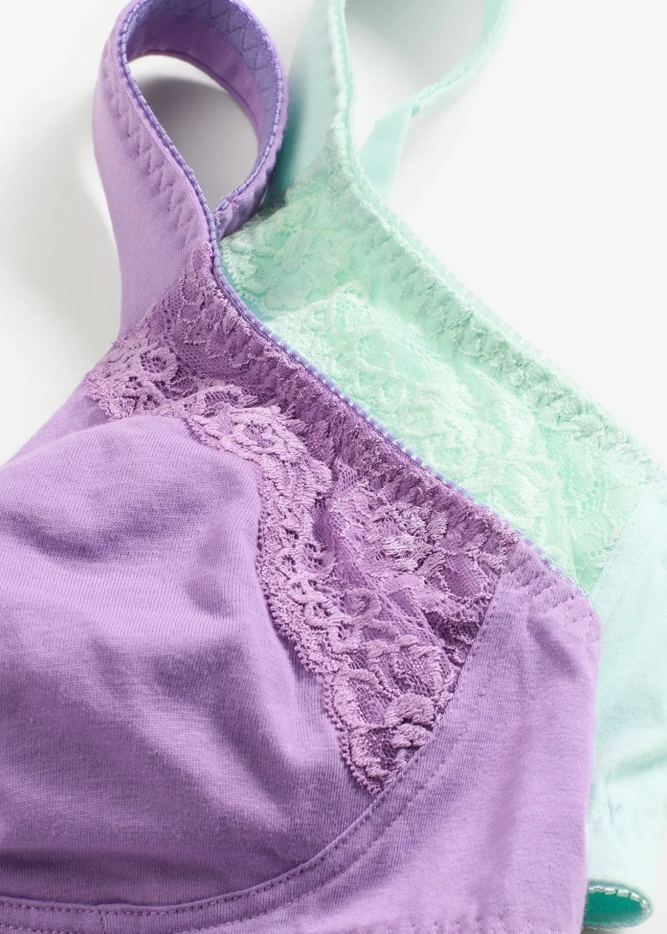 Lot de 2 soutiens-gorge moulés coton, sans armatures