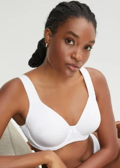 Lot de 2 soutiens-gorge moulés à armatures en matière brillante