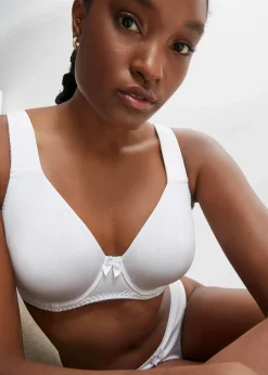 Lot de 2 soutiens-gorge moulés à armatures en matière brillante