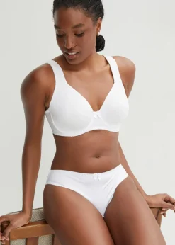 Lot de 2 soutiens-gorge moulés à armatures en matière brillante