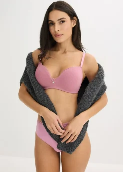 Lot de 2 soutiens-gorge push-up coton sans armatures