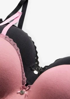 Lot de 2 soutiens-gorge push-up coton sans armatures