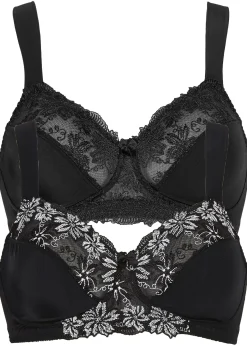 Lot de 2 soutiens-gorge sans armatures à bretelles rembourrées