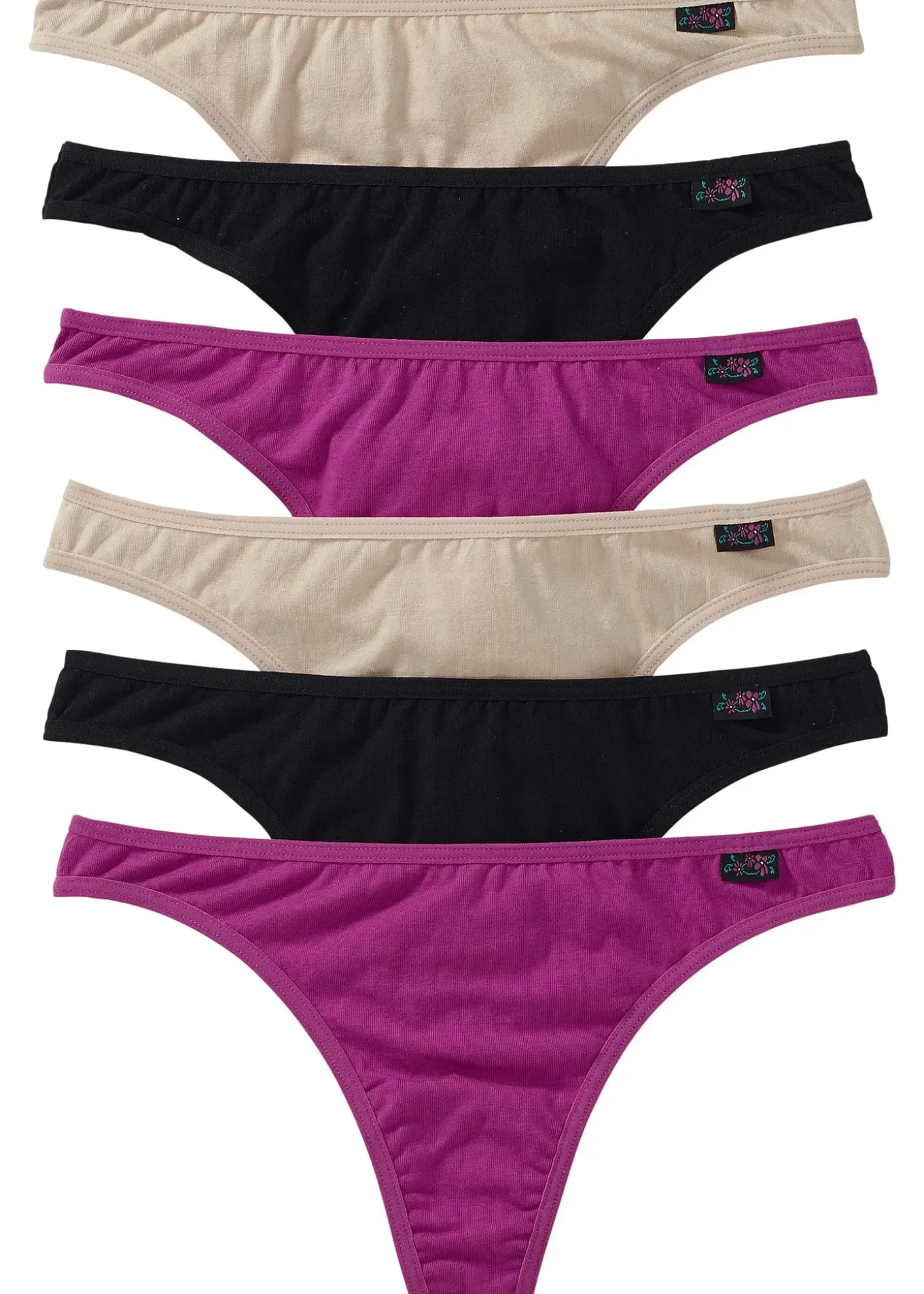 Lot de 6 strings coton