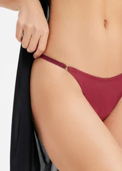 Lot de 4 strings coton en V