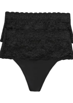 Lot de 2 strings sculptants, maintien modéré