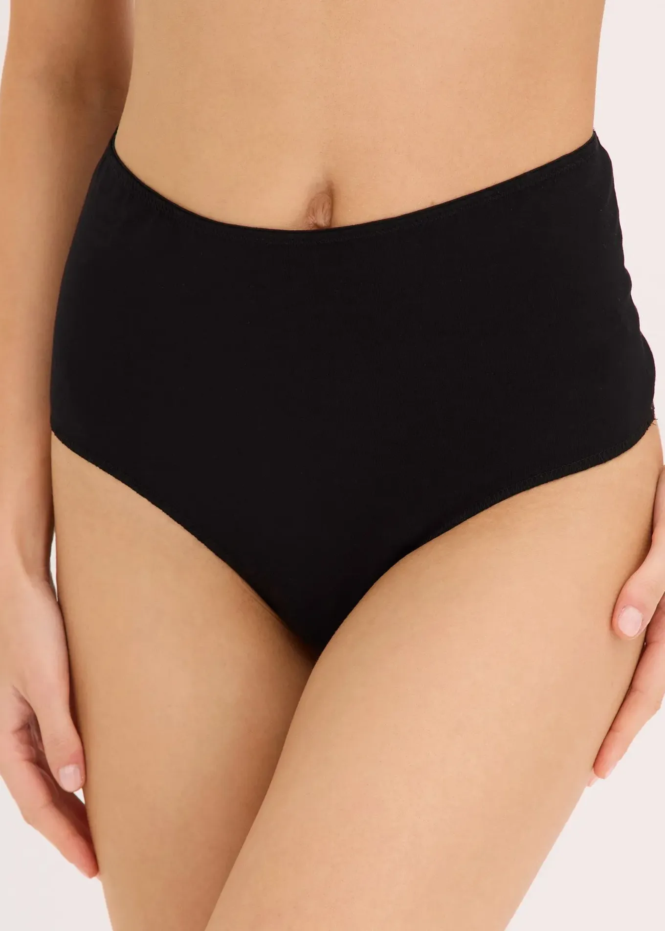 Lot de 4 strings taille haute coton