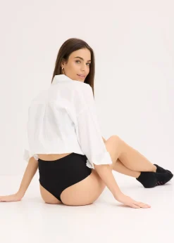 Lot de 4 strings taille haute coton