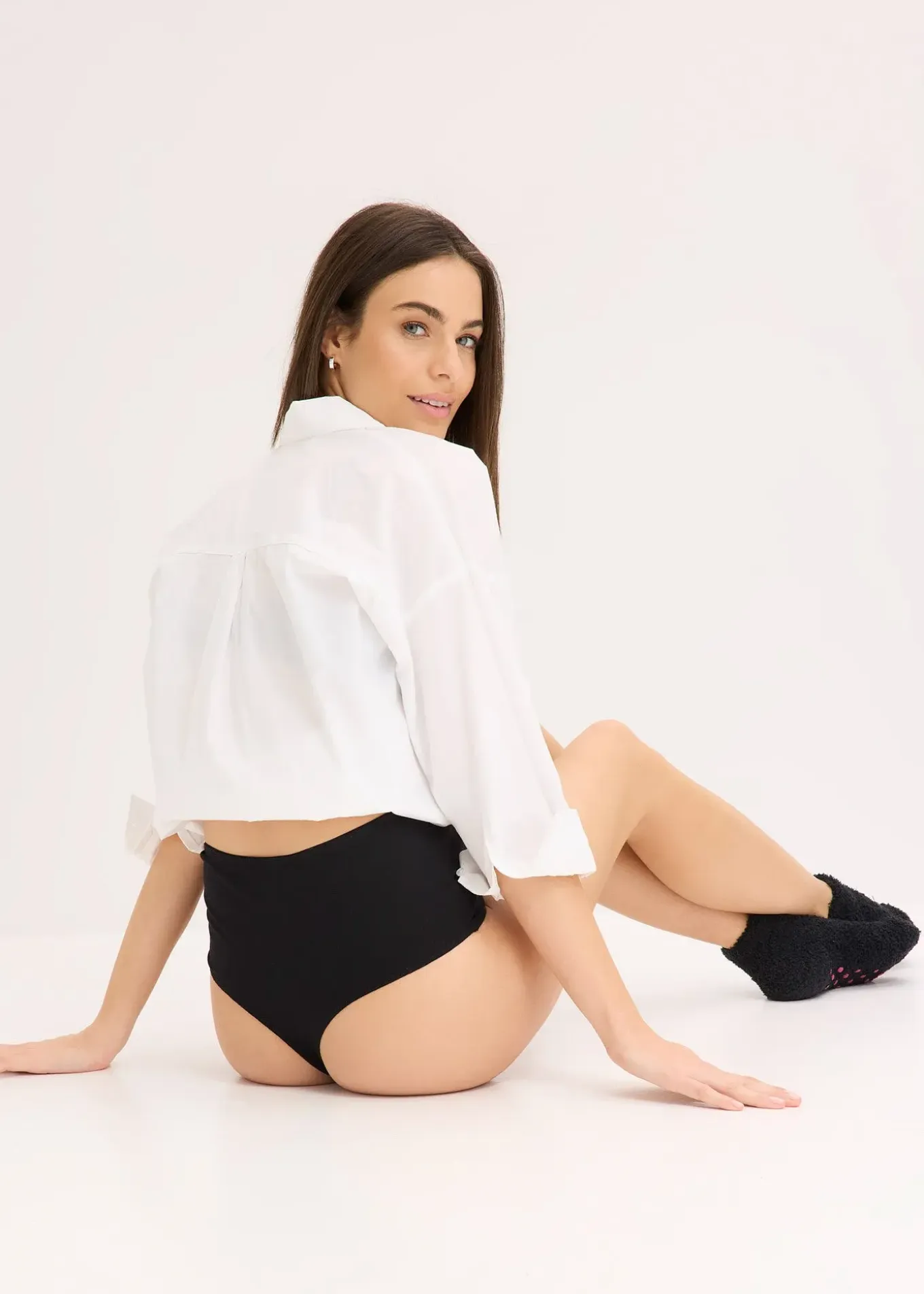 Lot de 4 strings taille haute coton