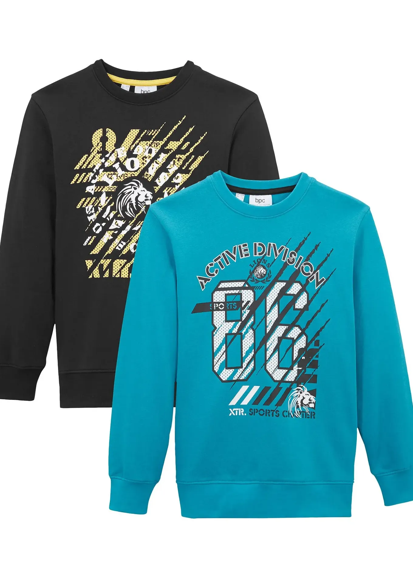 Lot de 2 sweat 100% coton