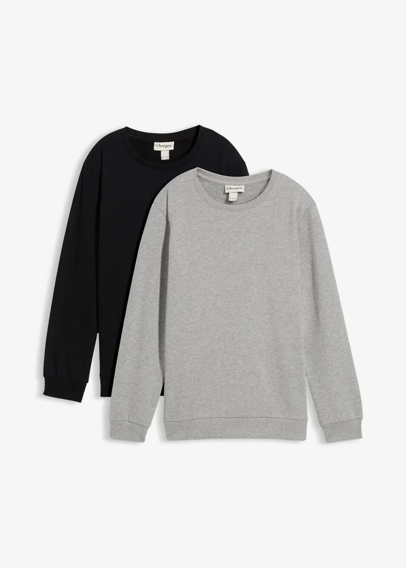 Lot de 2 sweats 100% coton