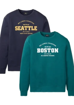 Lot de 2 sweats 100% coton