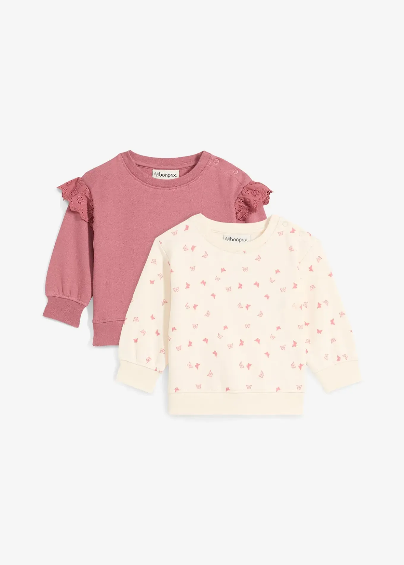 Lot de 2 sweats 100% coton